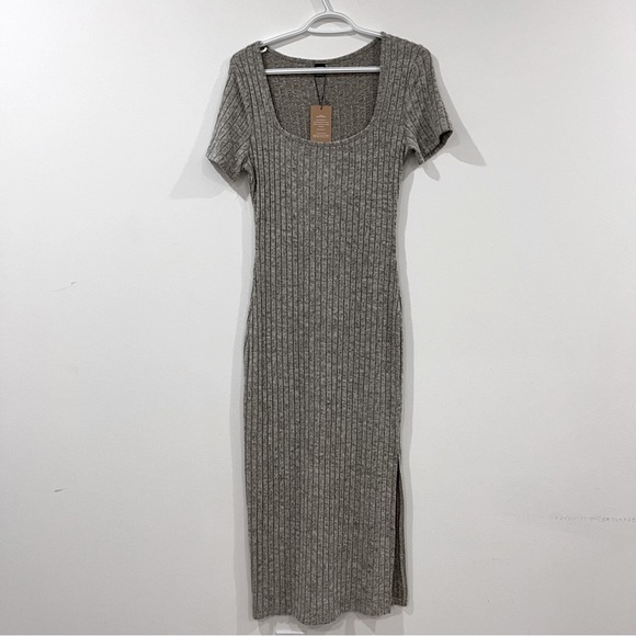 Ribbed Midi Dress - Picture 1 of 5